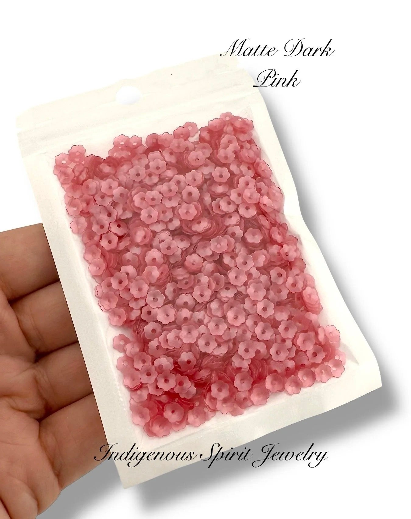 5mm Flower Cut Sequins - 8 Plain Colours