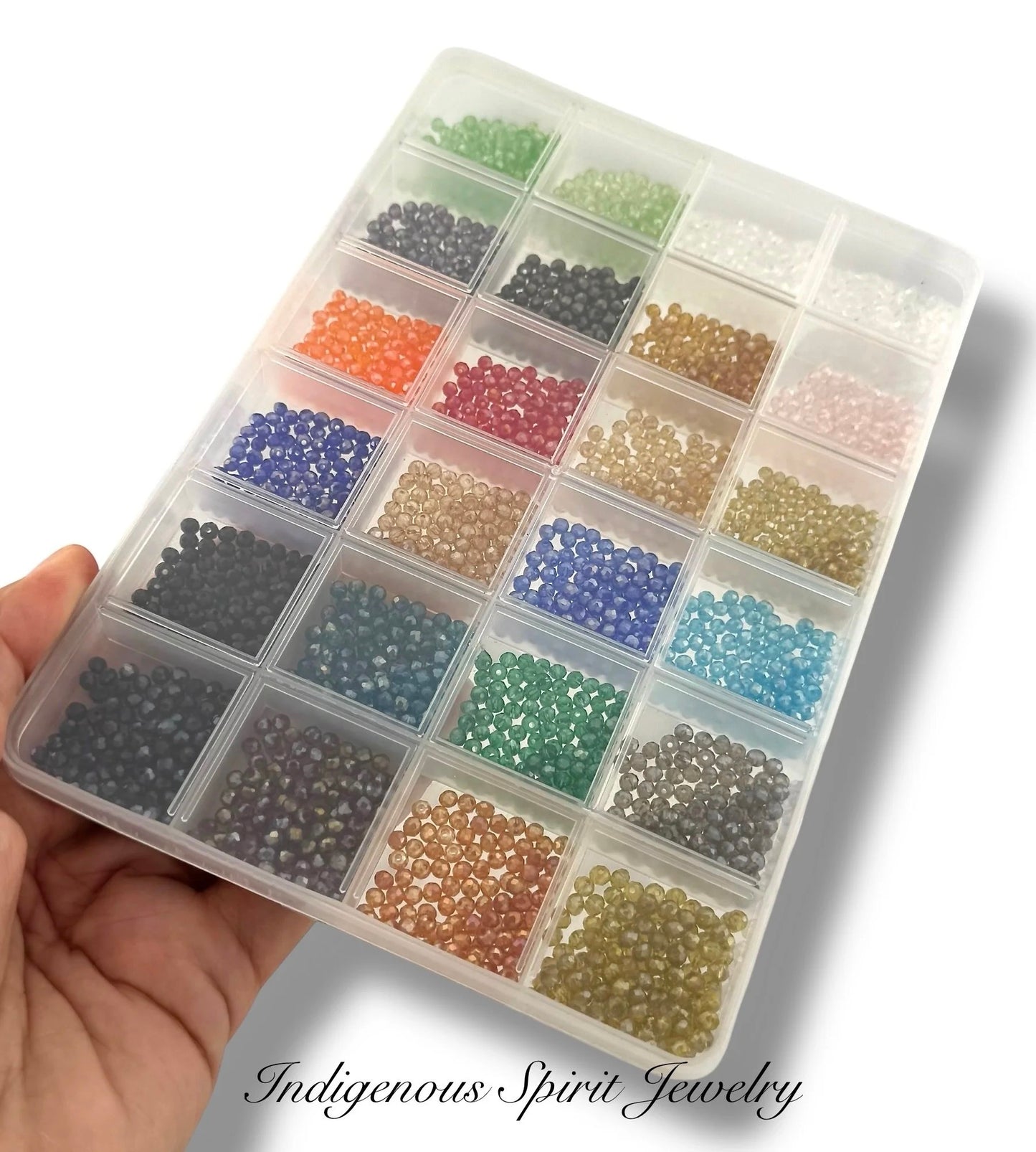 3mm Glass Rondelle Bead set (3360 Pieces per box)
