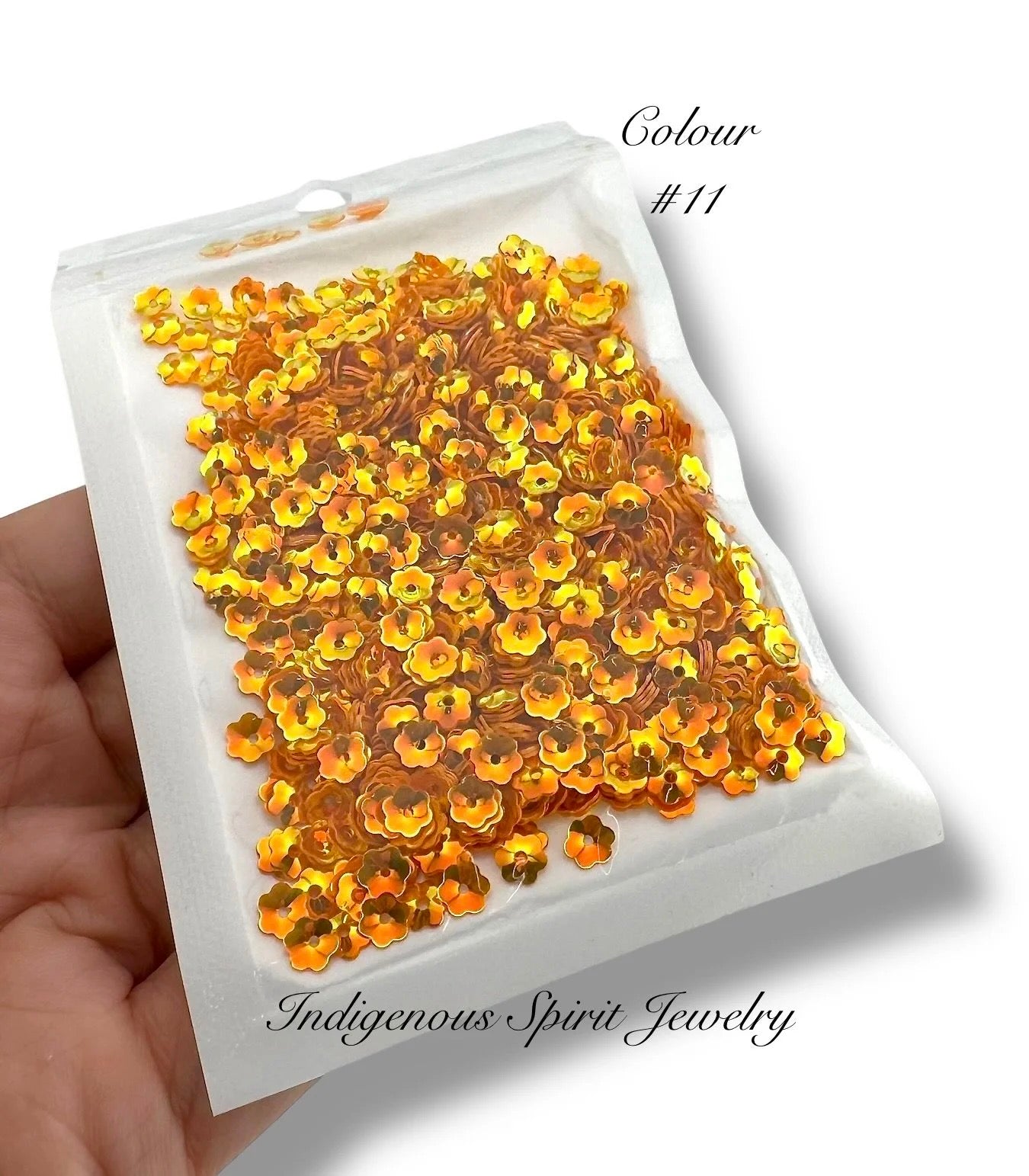 5mm Flower Cut Sequins - 20 AB Colours