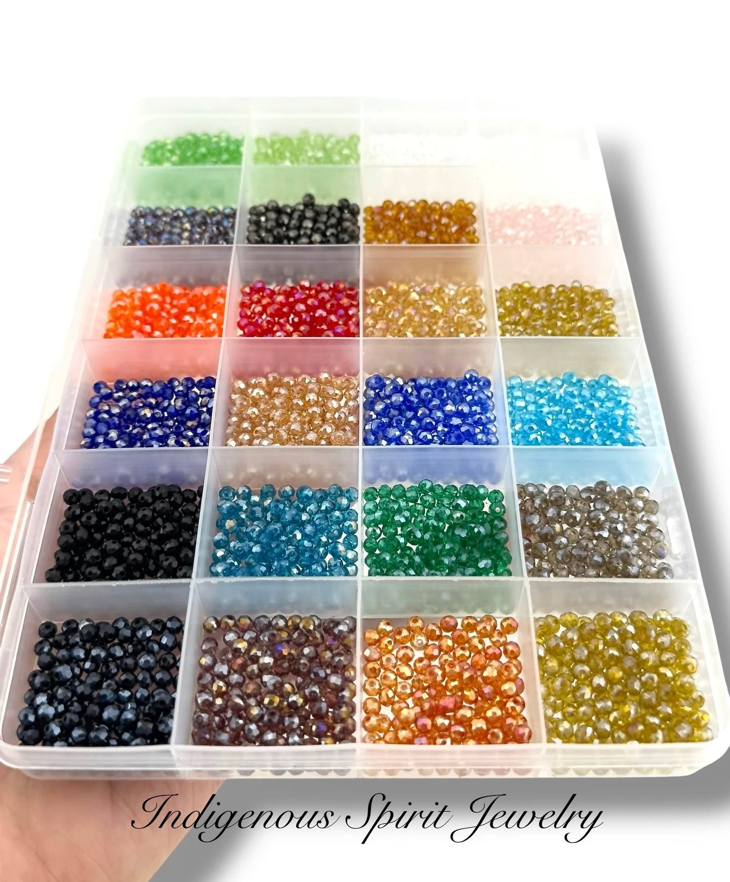 3mm Glass Rondelle Bead set (3360 Pieces per box)