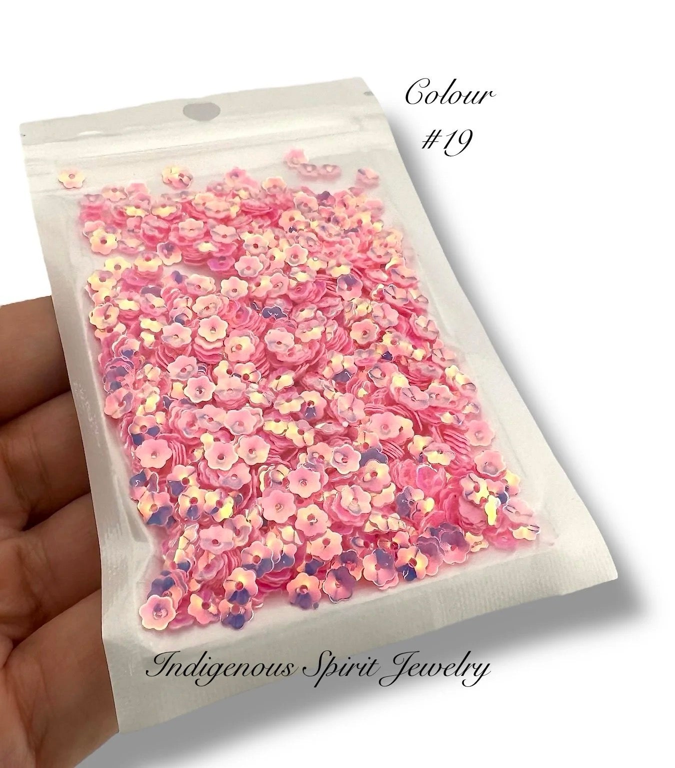 5mm Flower Cut Sequins - 20 AB Colours
