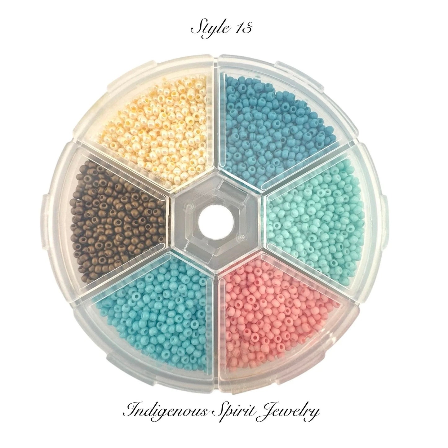 Style 13 - Fancy Glass Bead - 6 colour box set