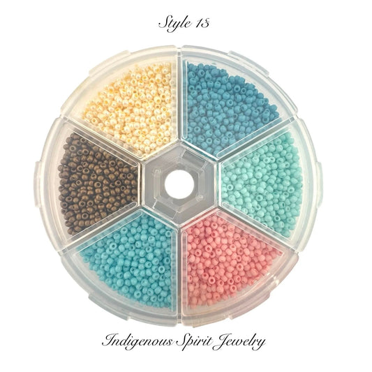 Style 13 - Fancy Glass Bead - 6 colour box set