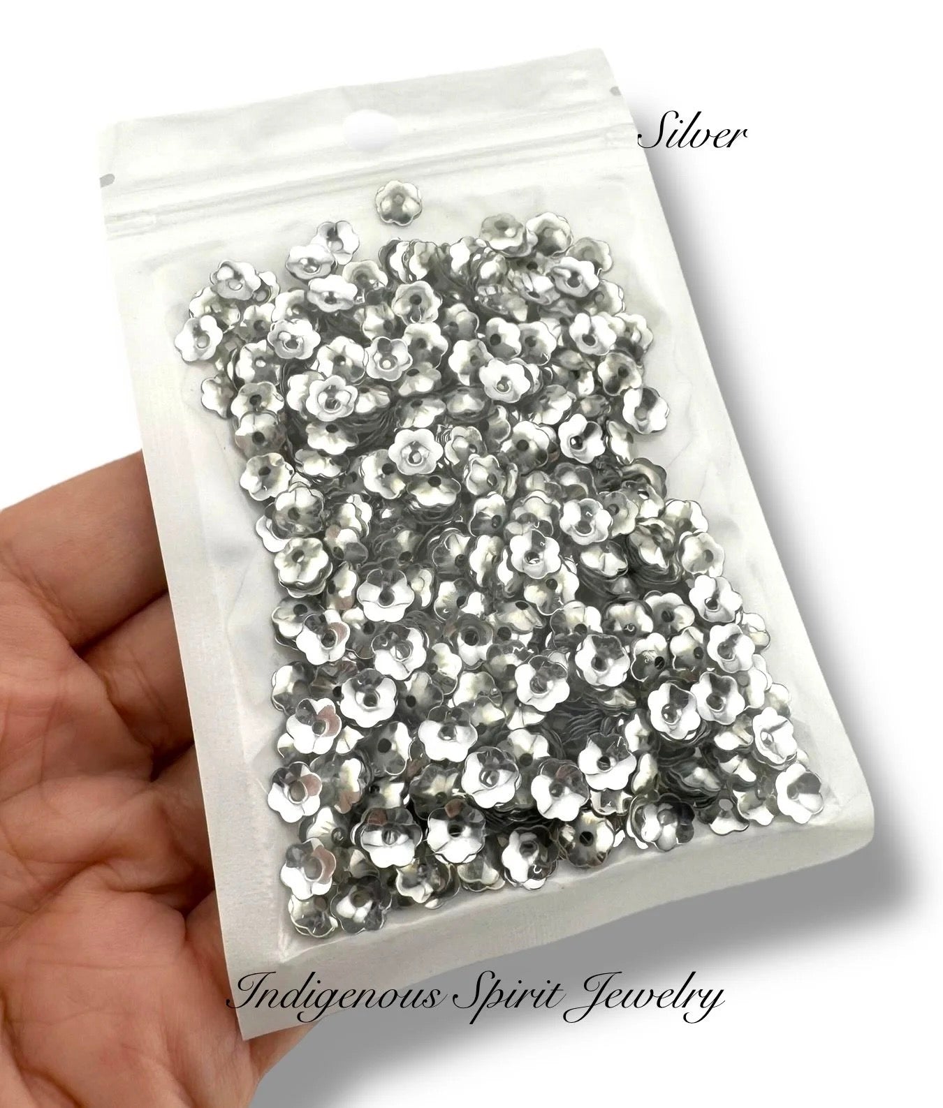 6mm Flower Cut Sequins - 8 Plain Colours