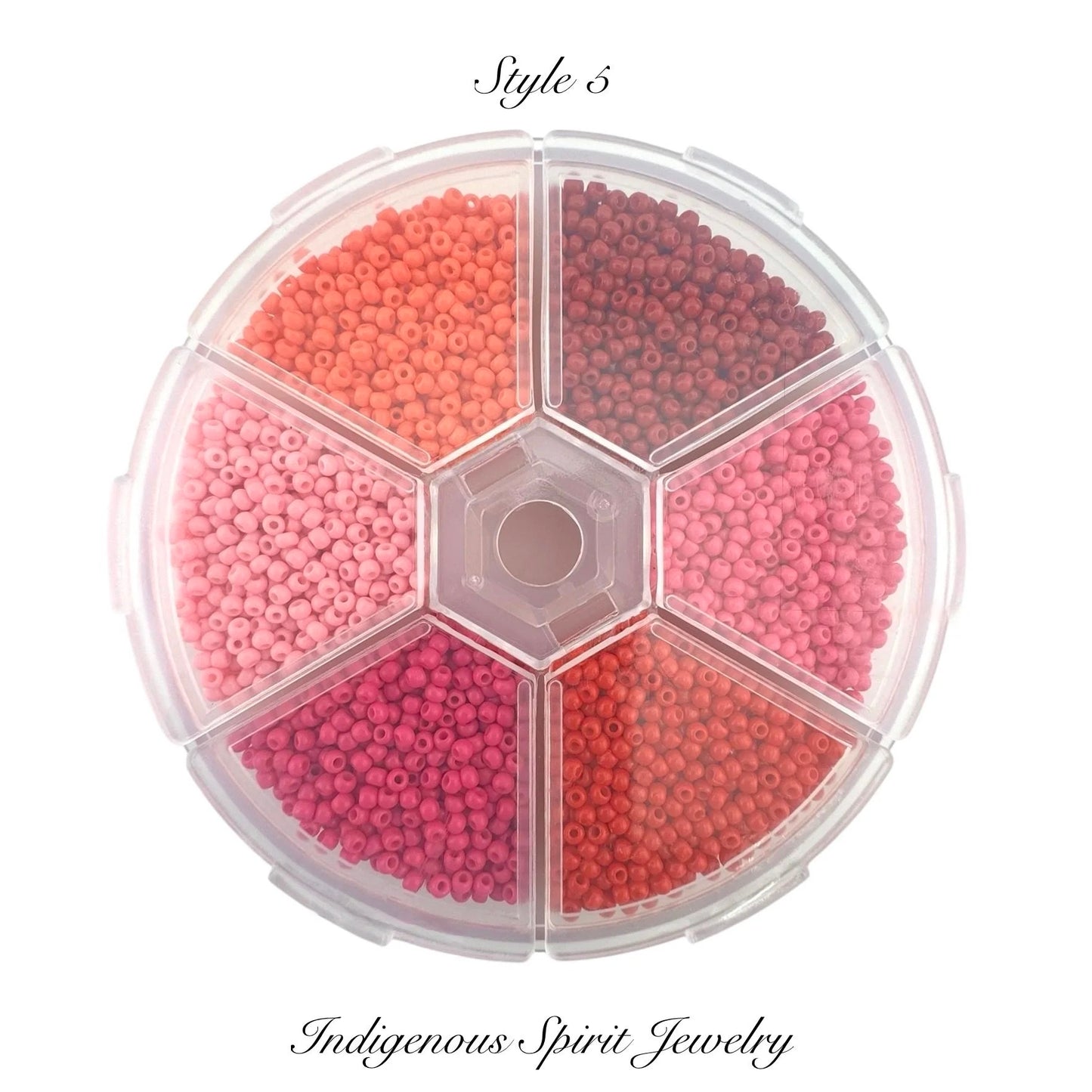 Style 5 - Fancy Glass Bead - 6 colour box set