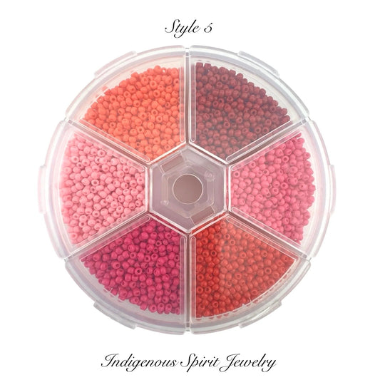 Style 5 - Fancy Glass Bead - 6 colour box set