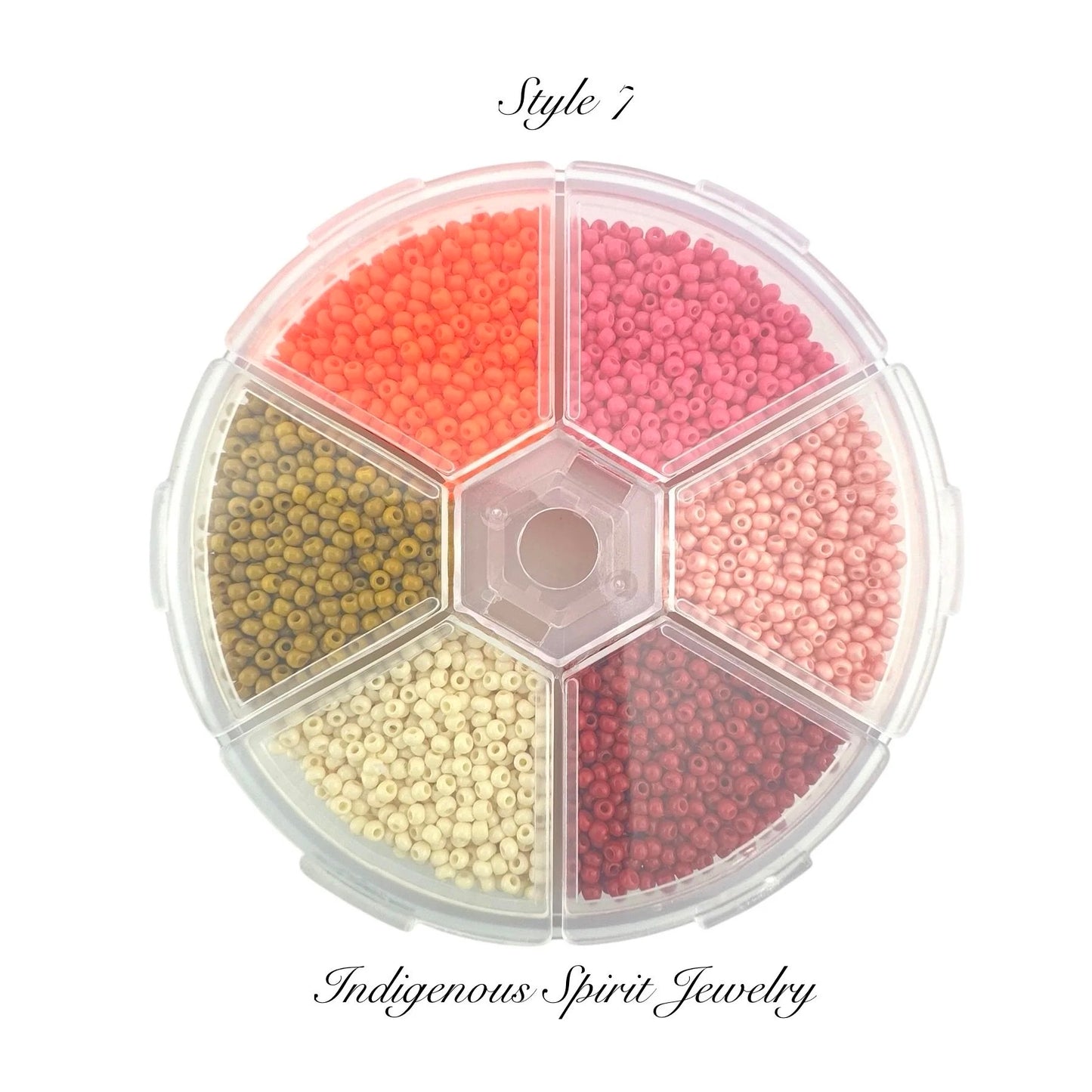 Style 7 - Fancy Glass Bead - 6 colour box set