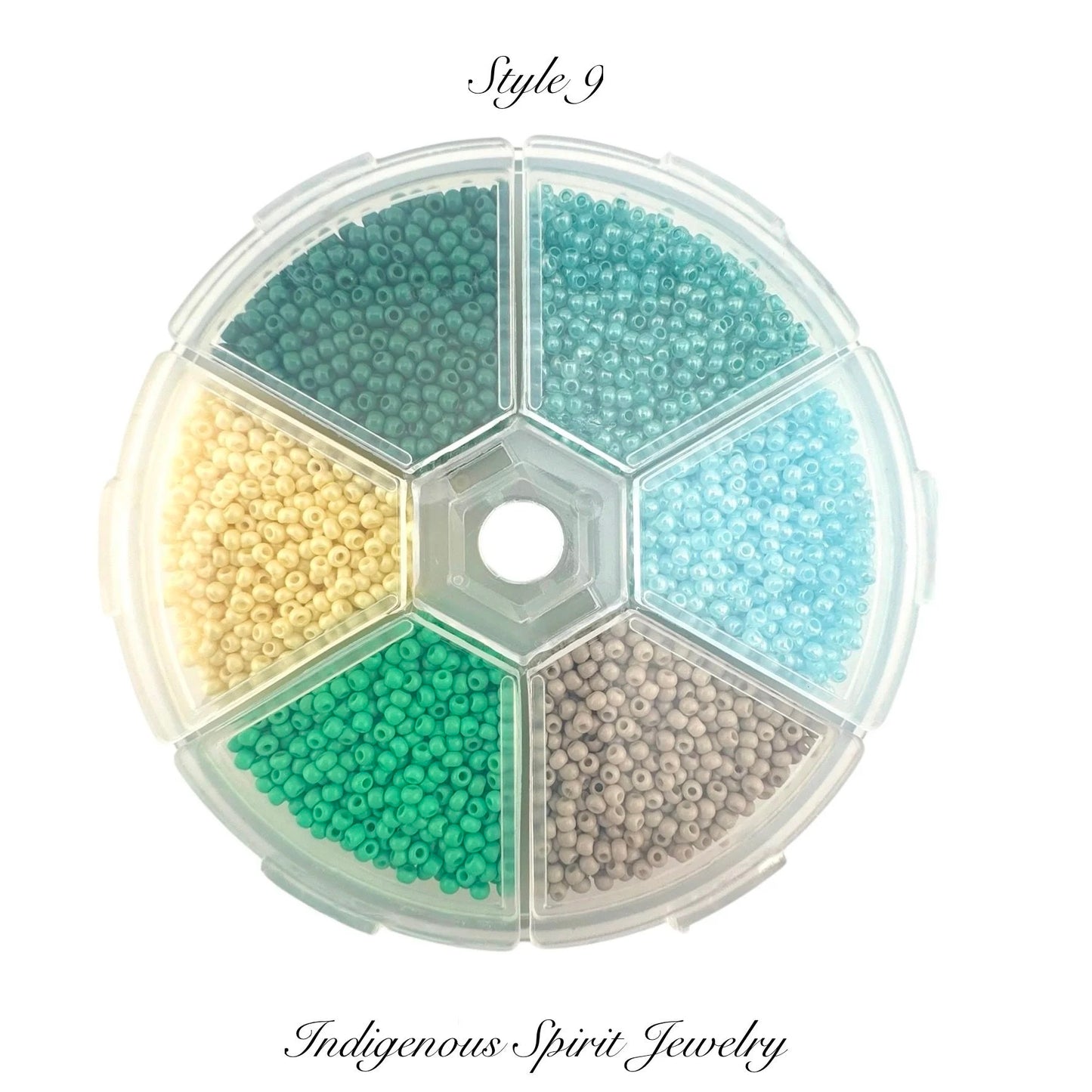 Style 9 - Fancy Glass Bead - 6 colour box set