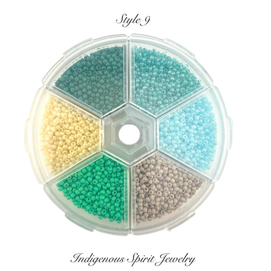 Style 9 - Fancy Glass Bead - 6 colour box set