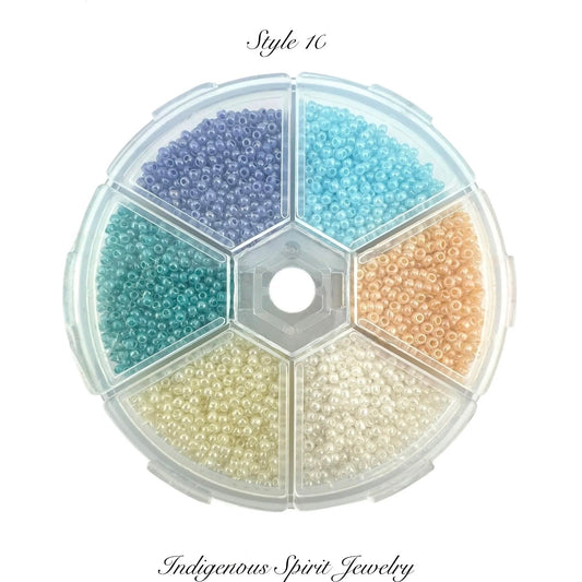 Style 10 - Fancy Glass Bead - 6 colour box set