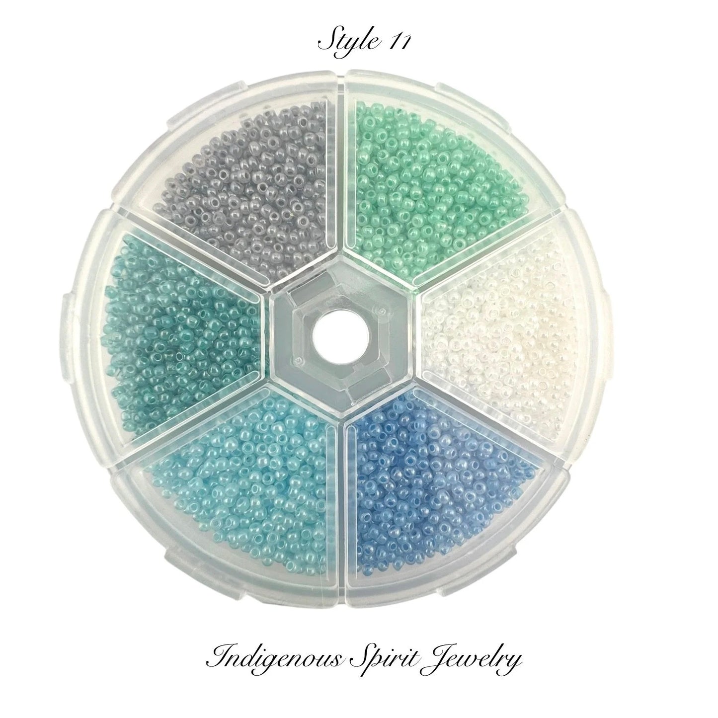 Style 11 - Fancy Glass Bead - 6 colour box set