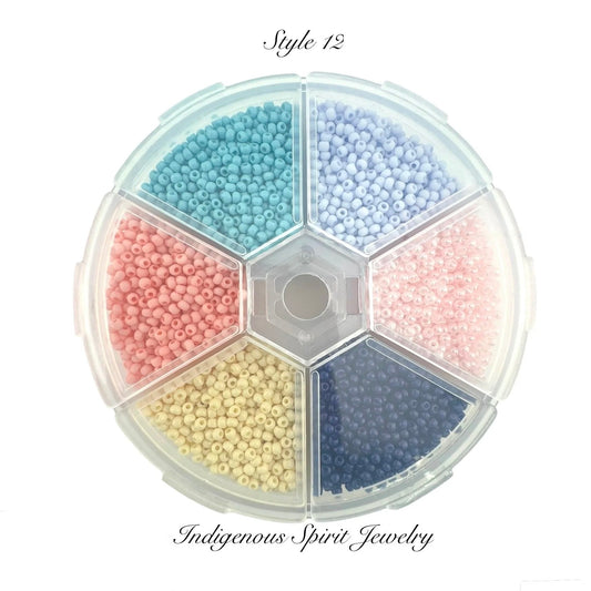Style 12 - Fancy Glass Bead - 6 colour box set