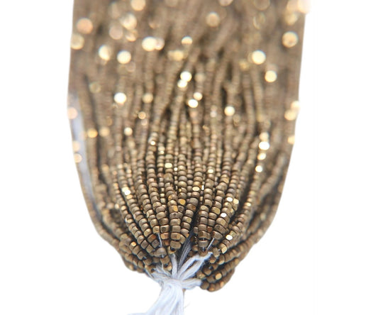 Cocoa Dorado 2-Cut Charlotte Cut Beads