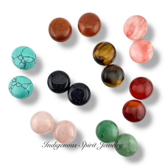 14mm Round Gemstone Cabochons