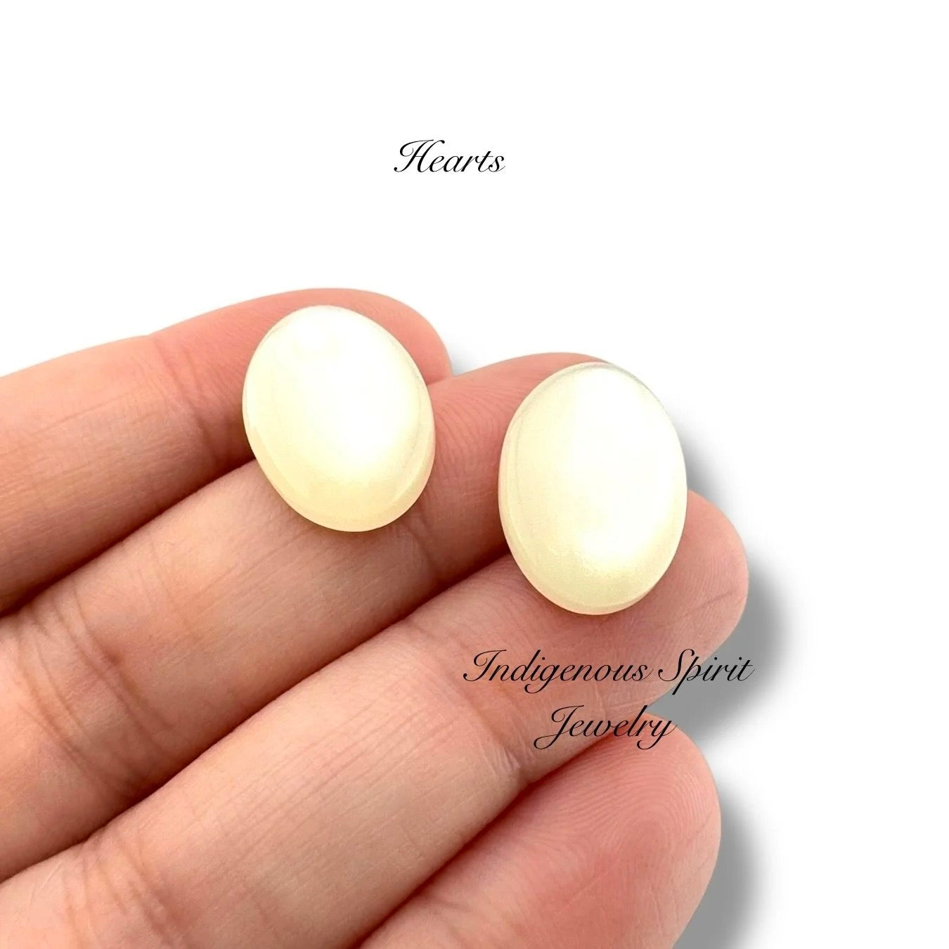 Pearlescent Imitation Shell, Resin Cabochons