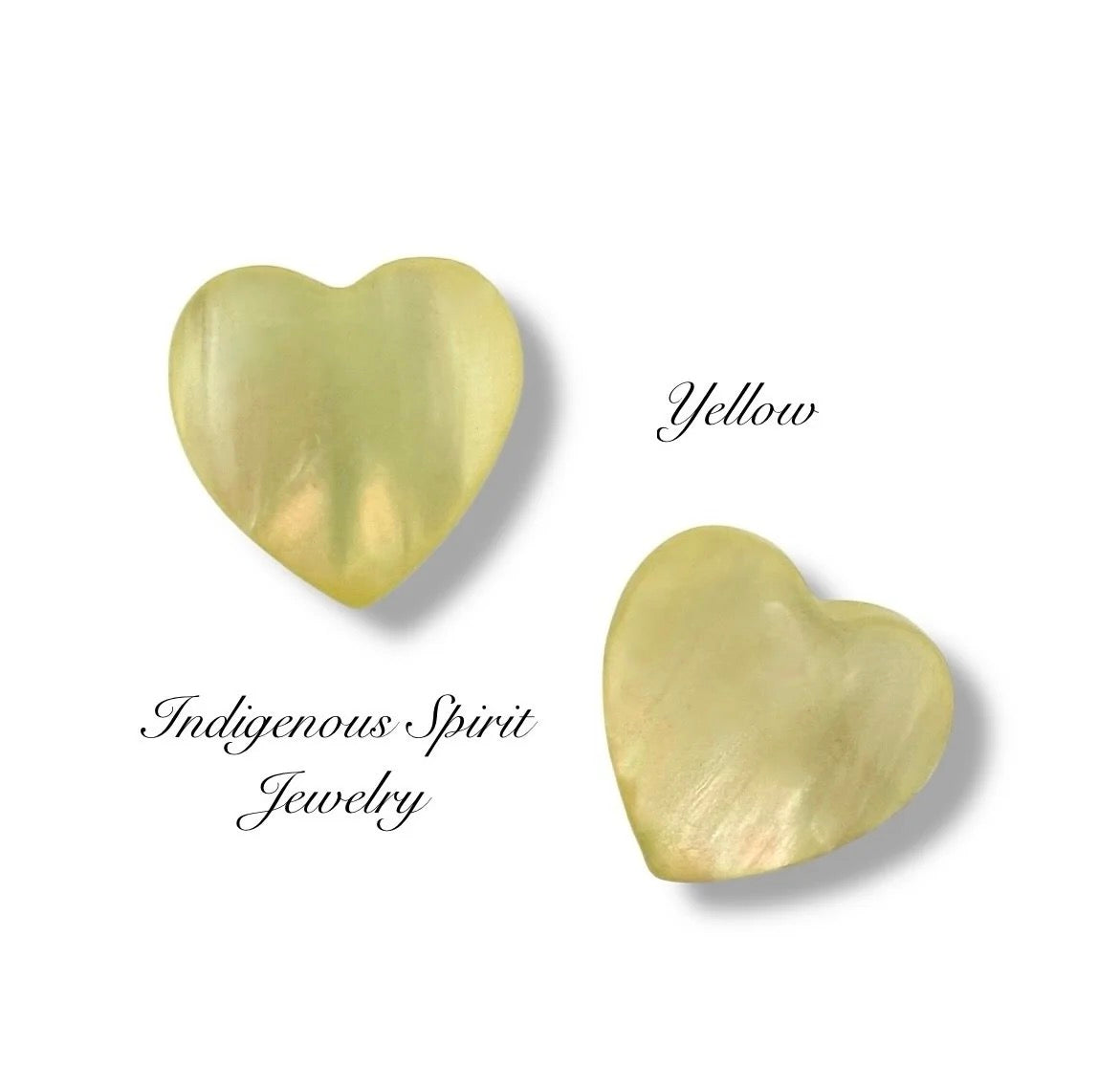 Colour Collection - Heart Imitation Shell, Resin Cabochons