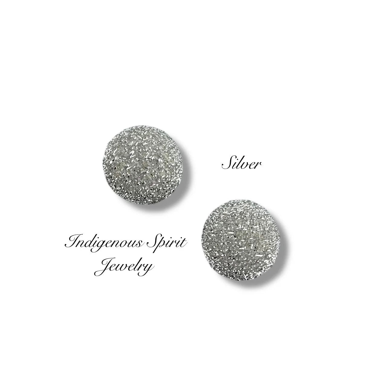 15mm Glitter Fabric Circle Cabochons