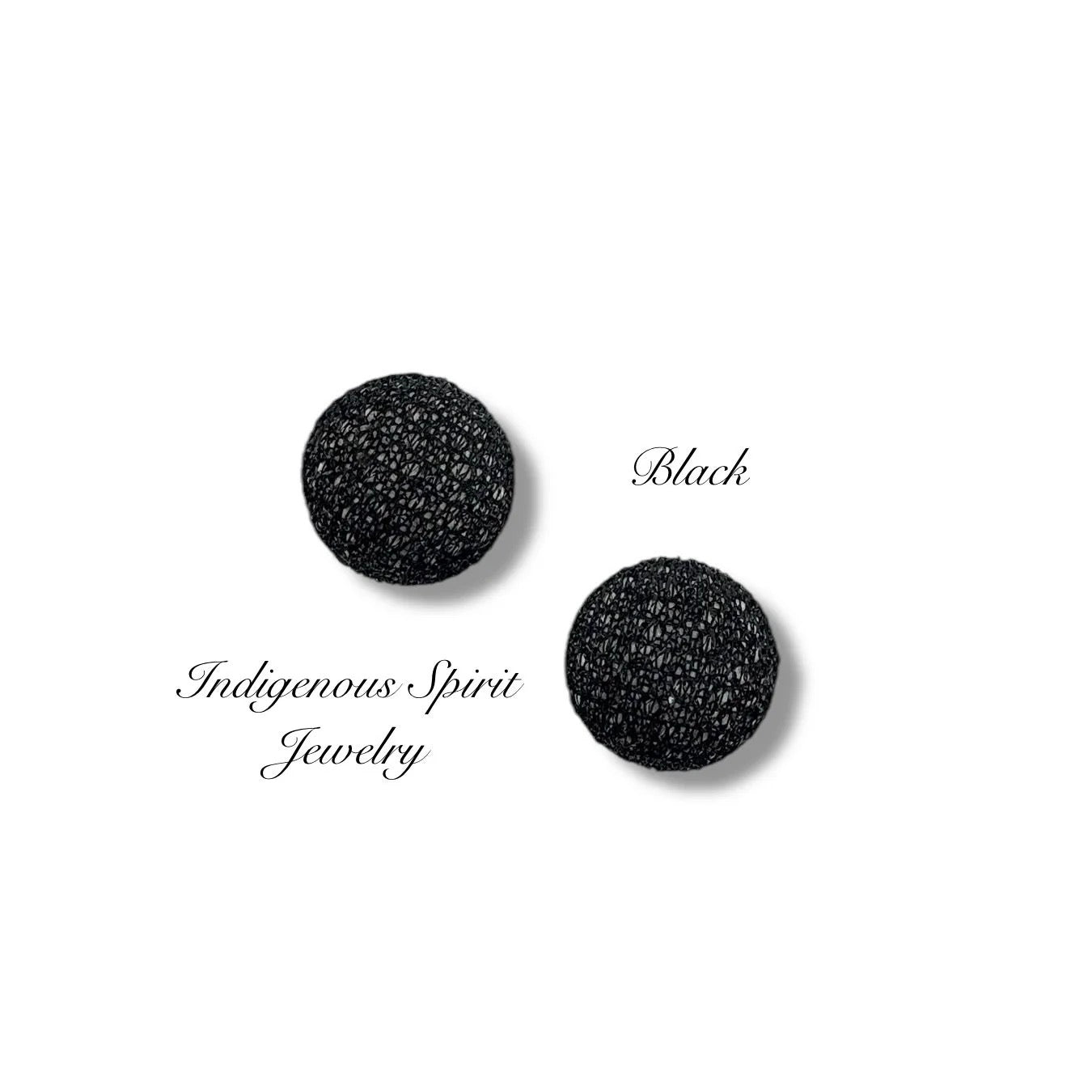 15mm Glitter Fabric Circle Cabochons