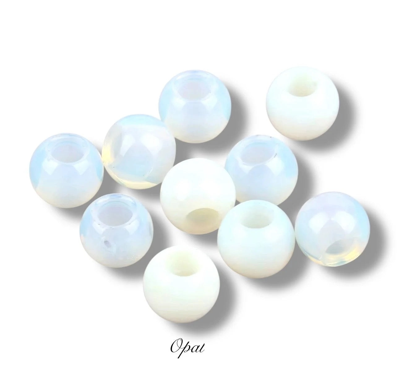 Authentic Gemstone Large Hole Pony Beads