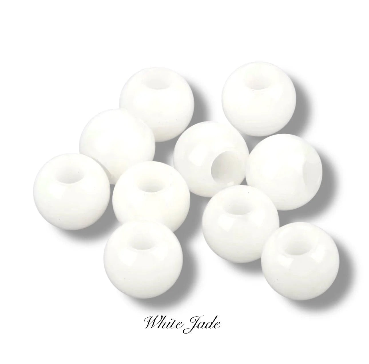 Authentic Gemstone Large Hole Pony Beads