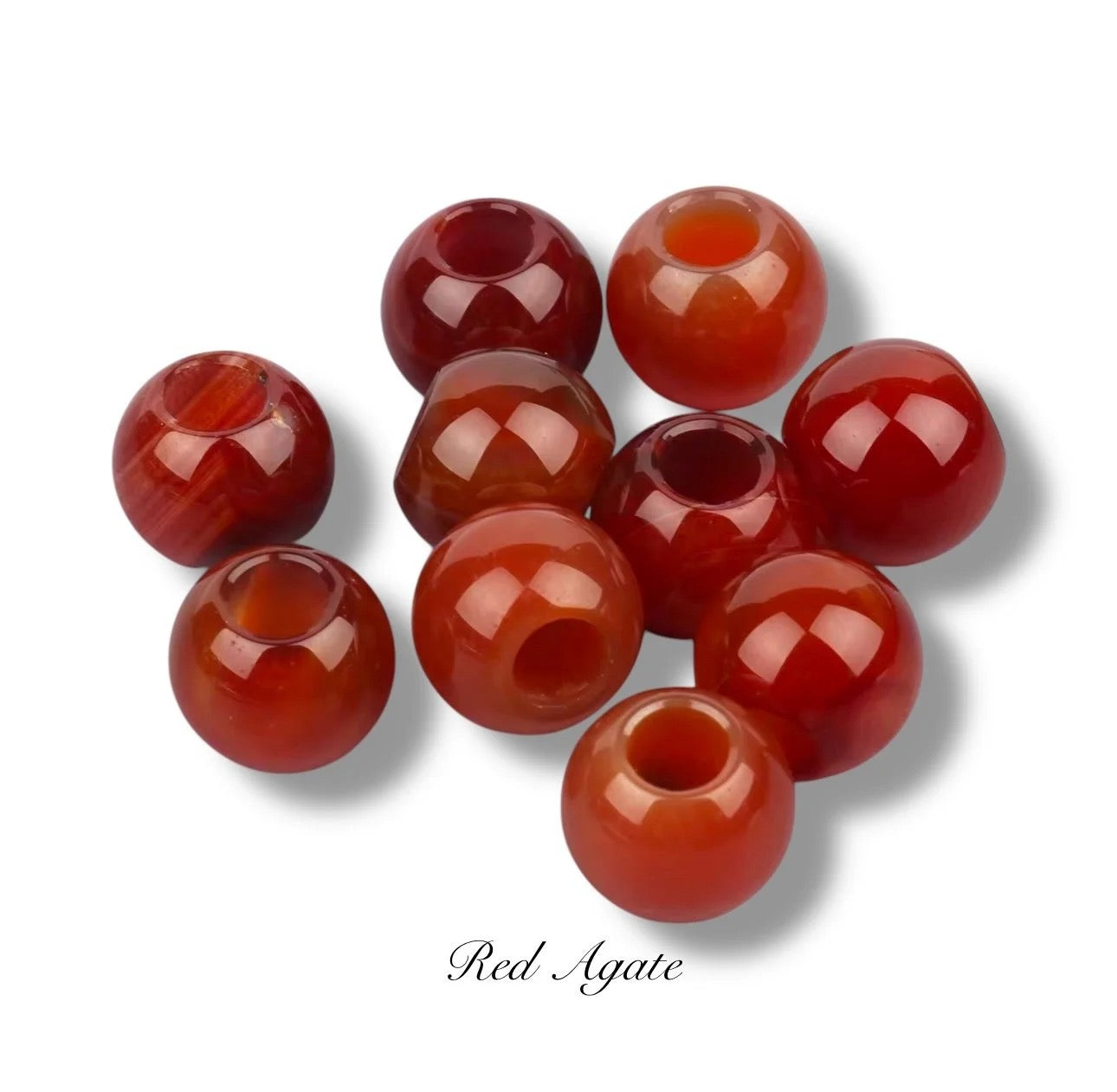 Authentic Gemstone Large Hole Pony Beads