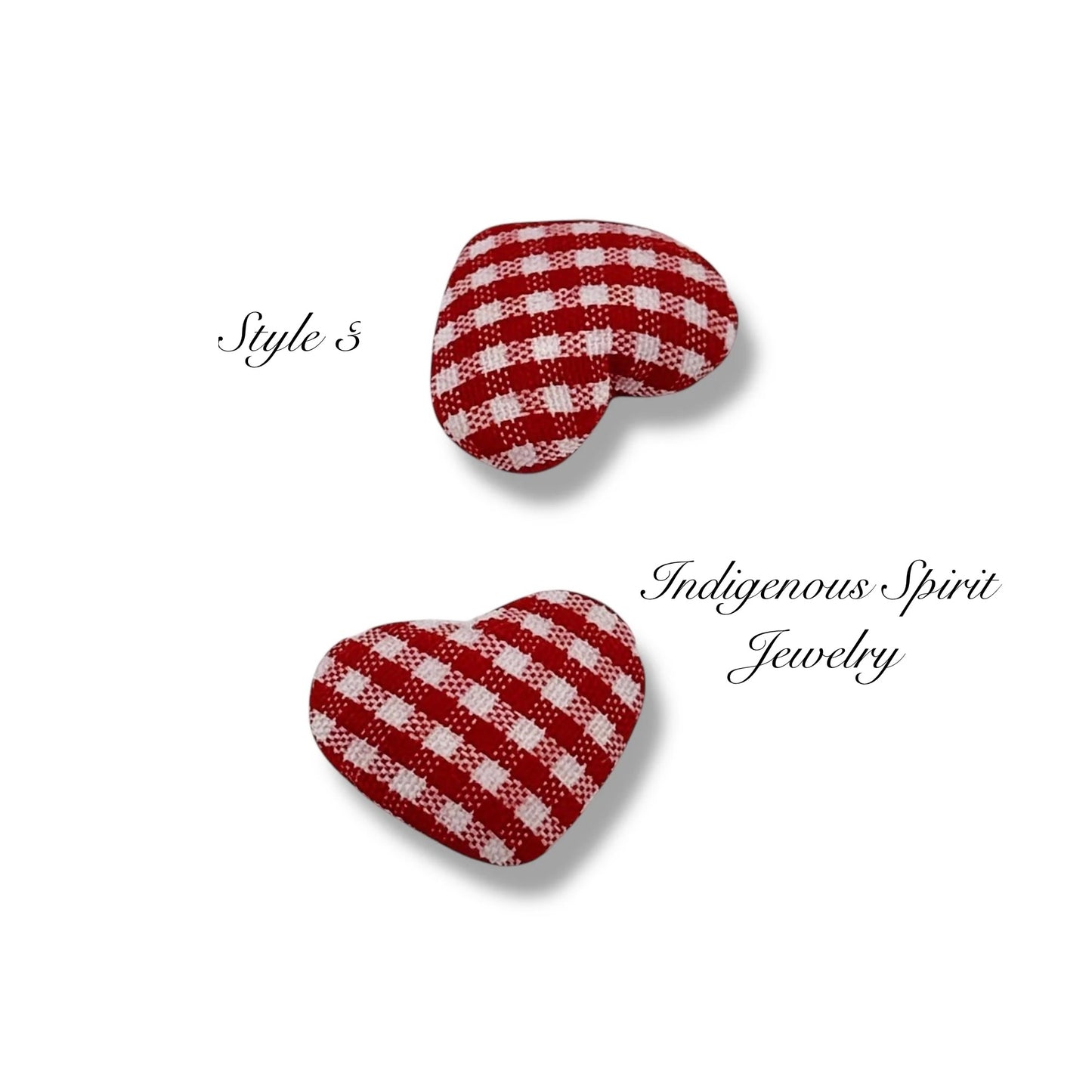 Pattern Heart Shaped Cabochons