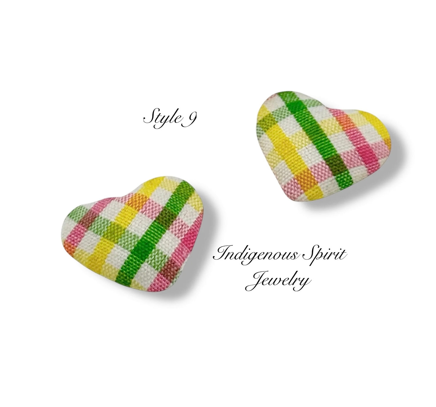 Pattern Heart Shaped Cabochons