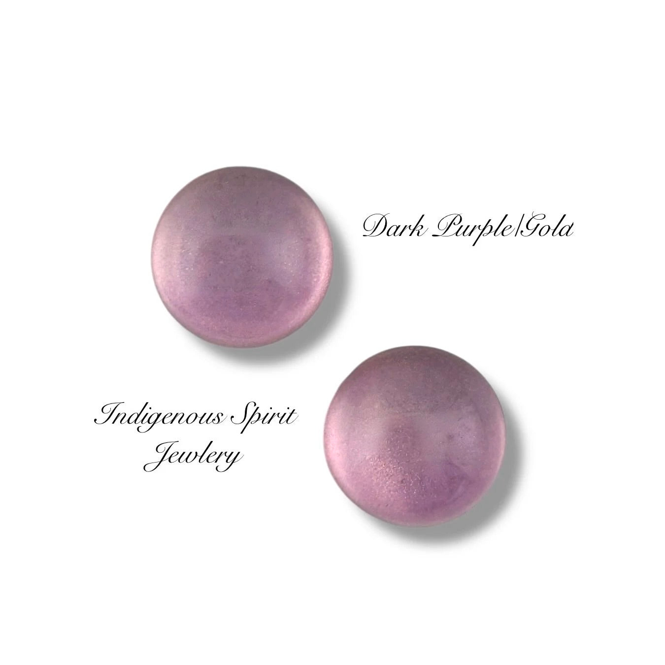 Lampwork Glitter Glass Cabochons (14mm)