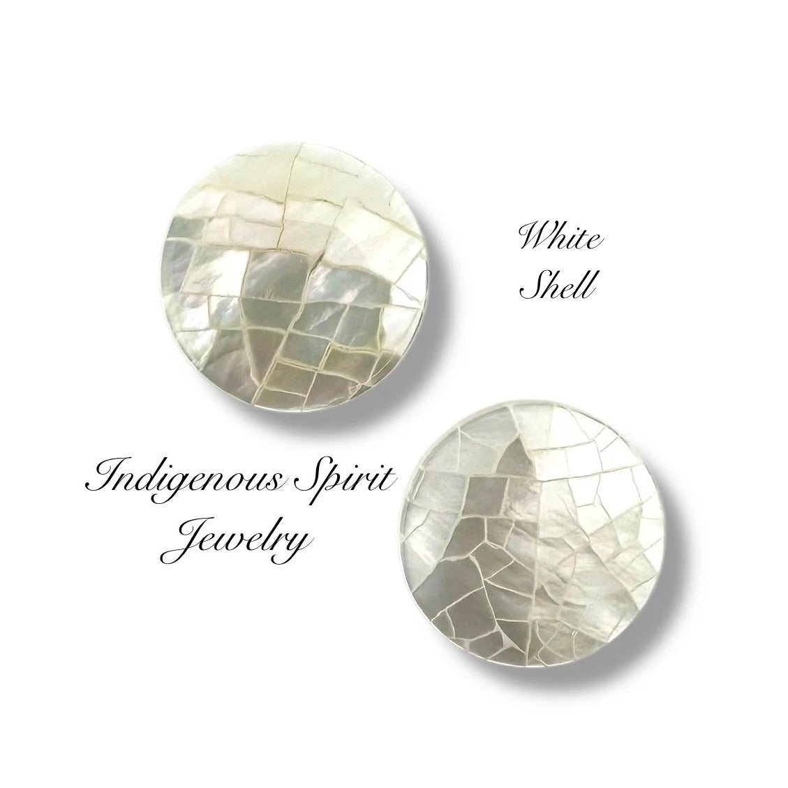 Cracked Design Shell Cabochons (16mm)