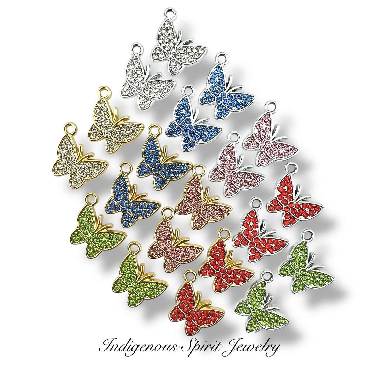 Cute Alloy Butterfly Charms