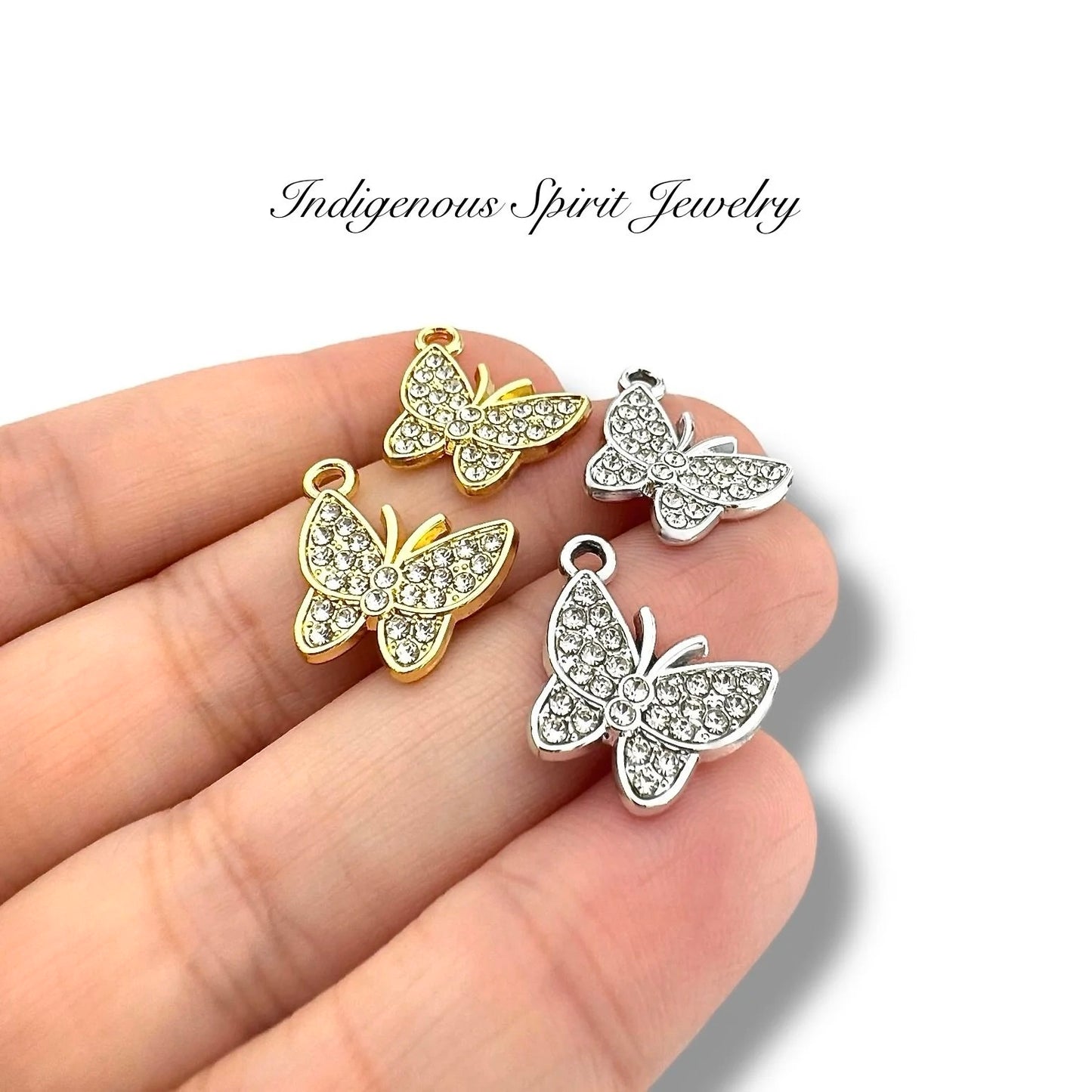 Cute Alloy Butterfly Charms