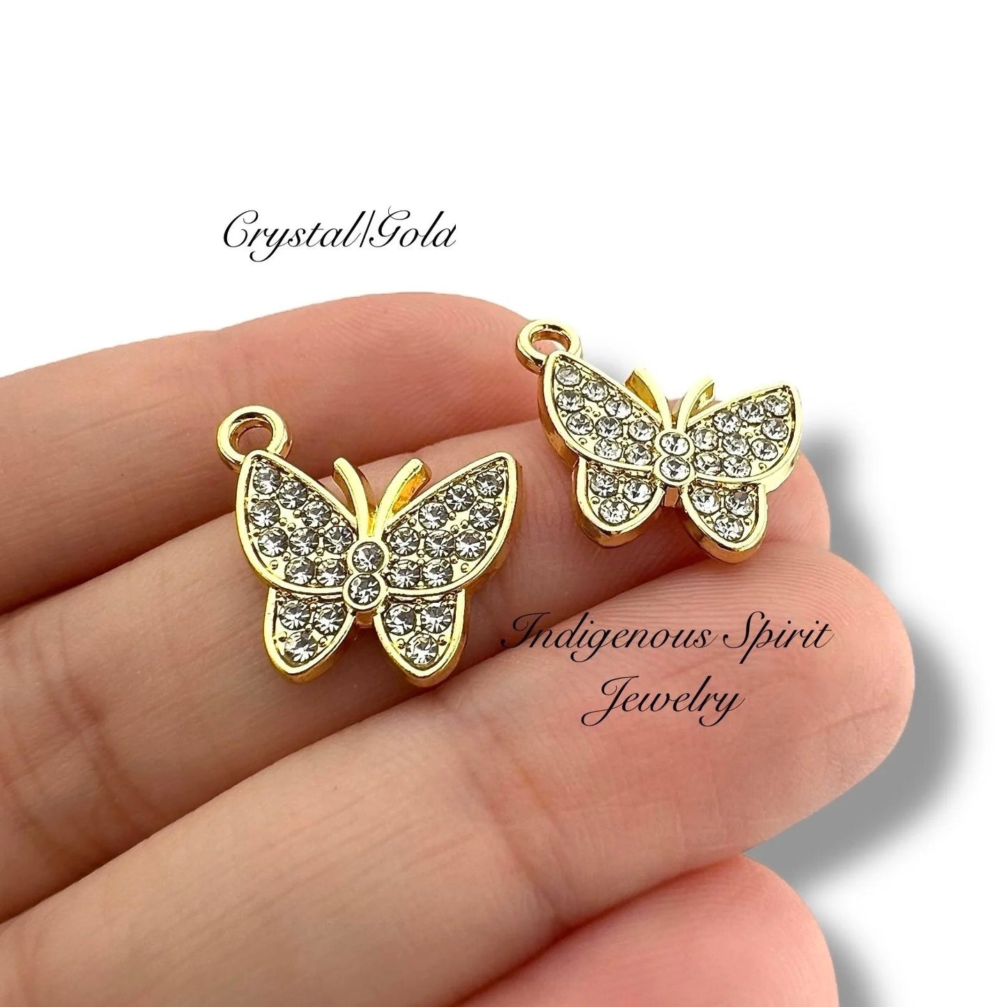 Cute Alloy Butterfly Charms
