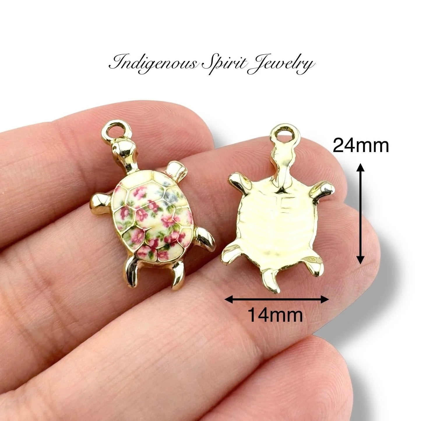 Cute Enamel Turtle Charms