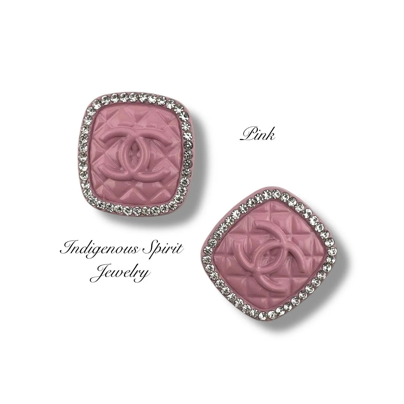 Square Letter Metal Cabochons Style 2