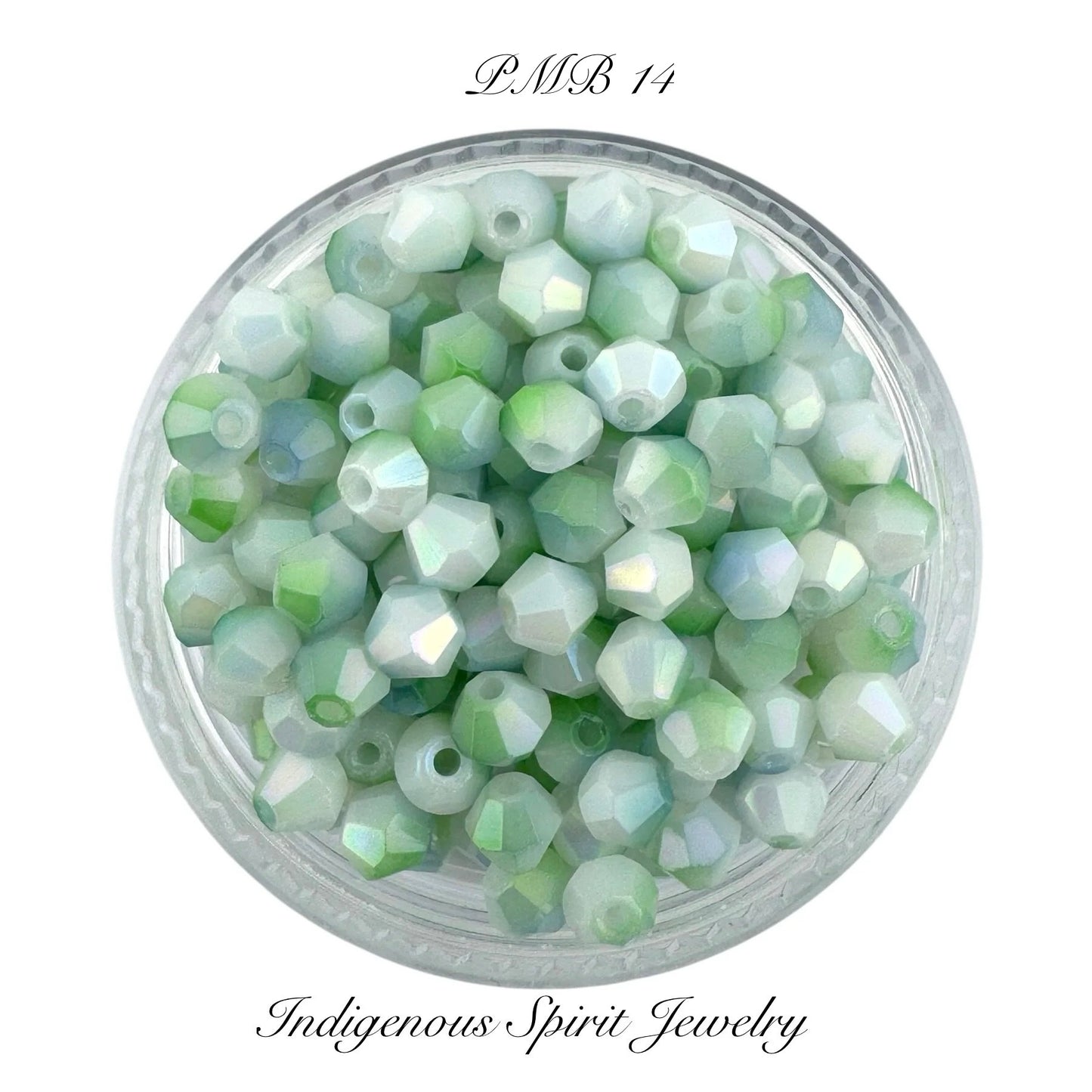 4mm Multi-Coloured Glass Bicones