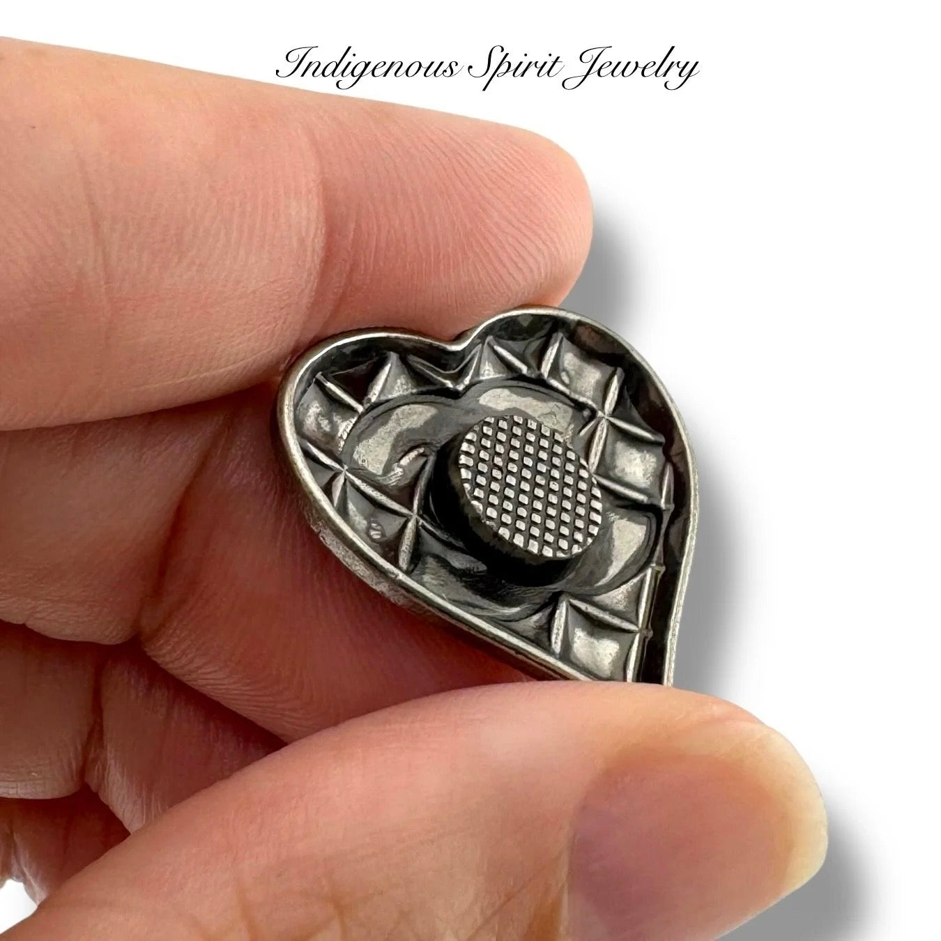 Heart Letter Metal Cabochons Style 1