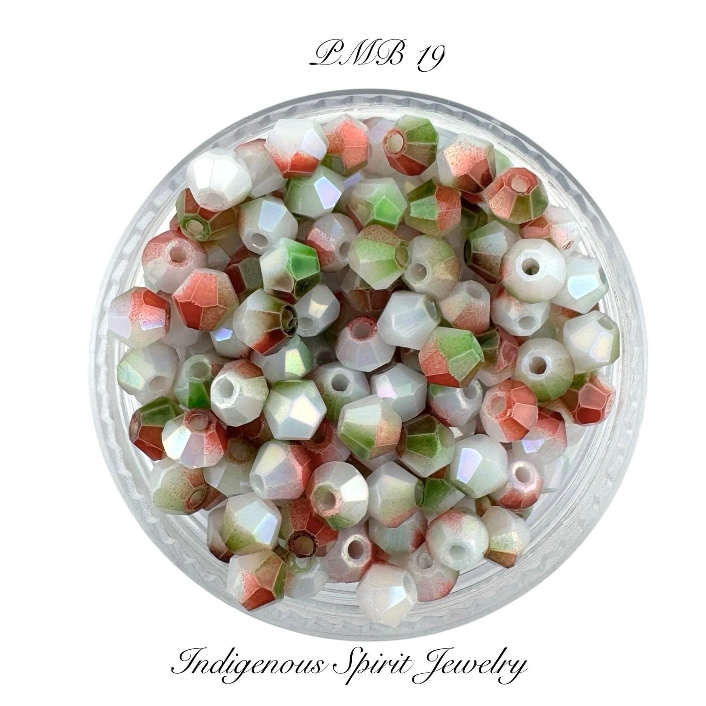 4mm Multi-Coloured Glass Bicones