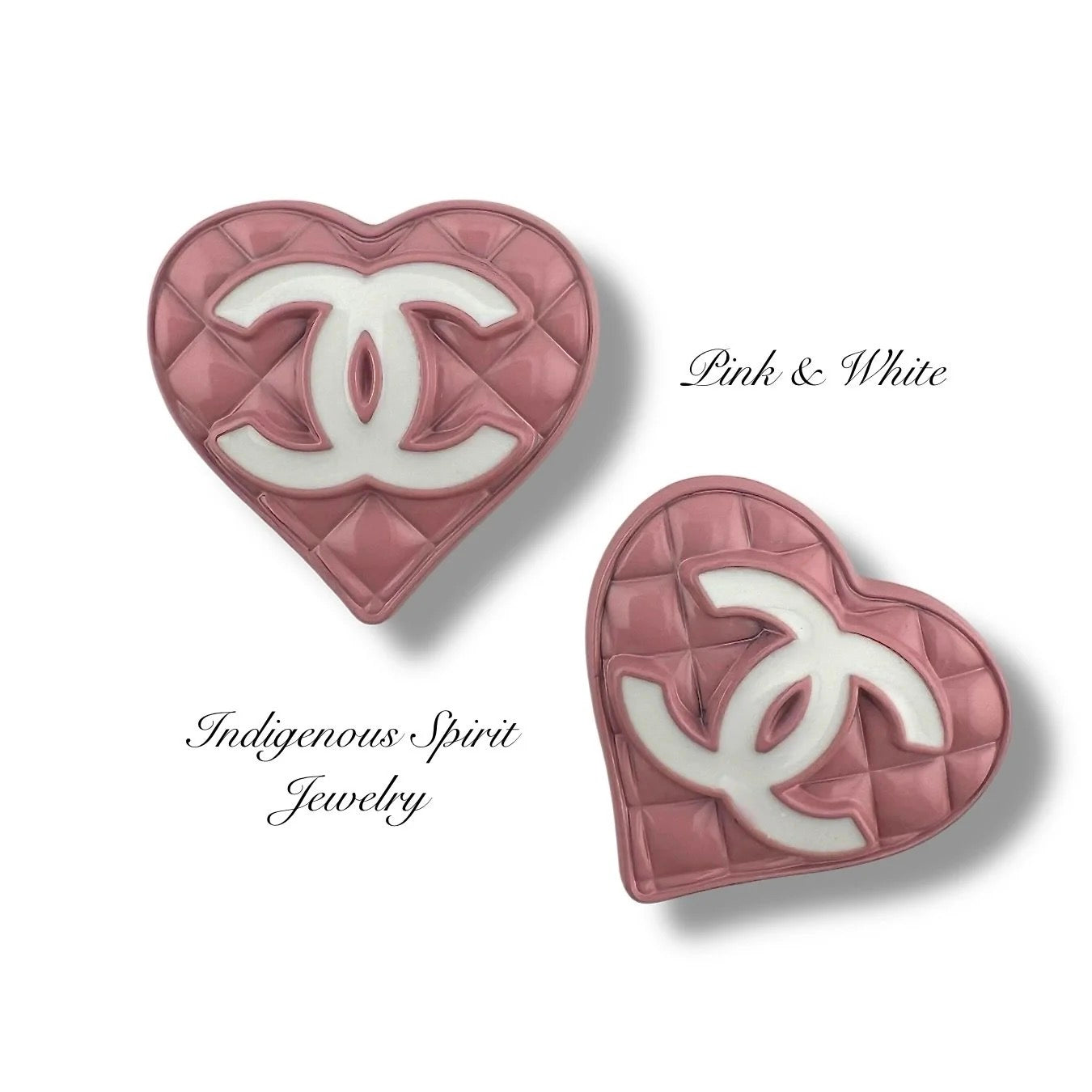 Heart Letter Metal Cabochons Style 1