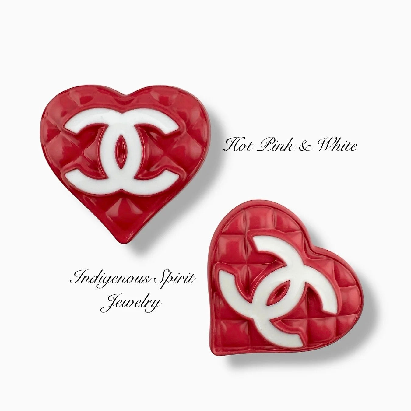 Heart Letter Metal Cabochons Style 1