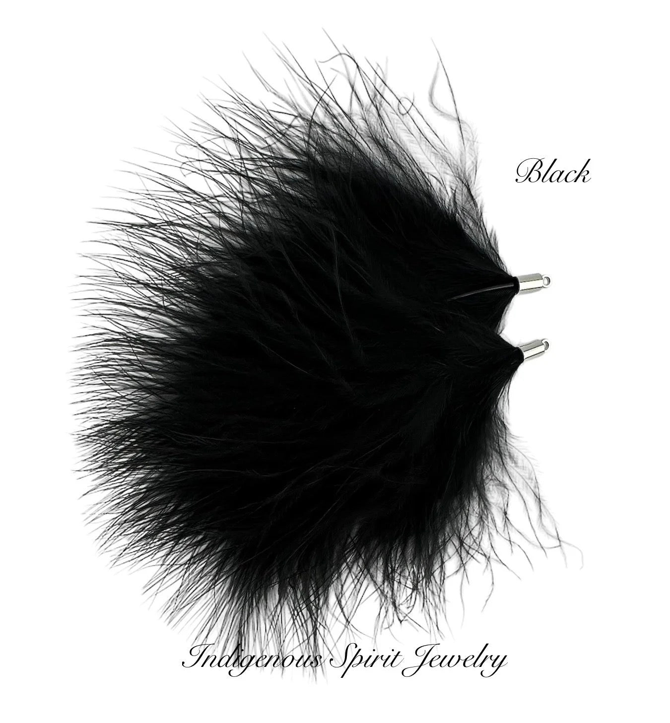 Silver Base Ostrich Feather Connectors