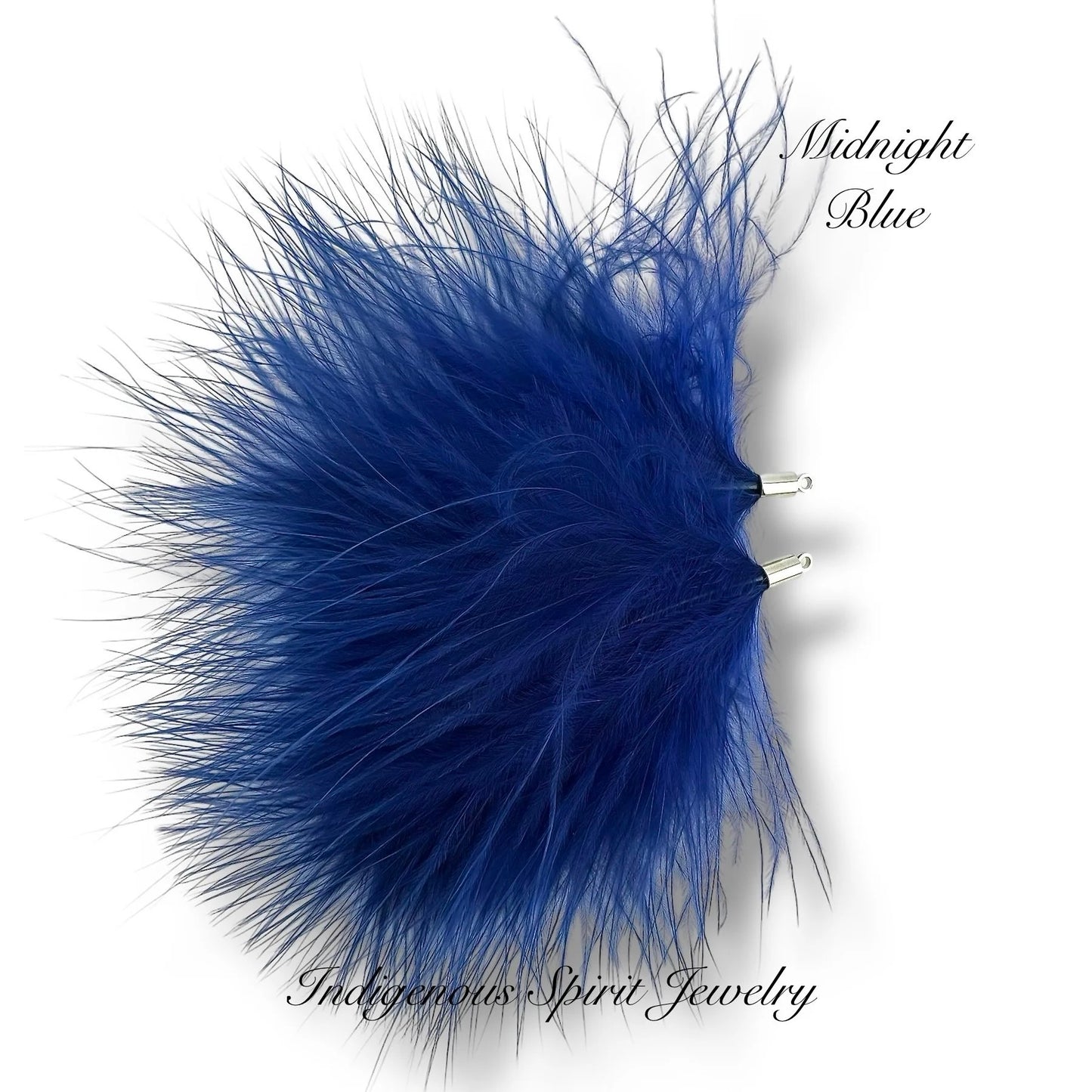 Silver Base Ostrich Feather Connectors