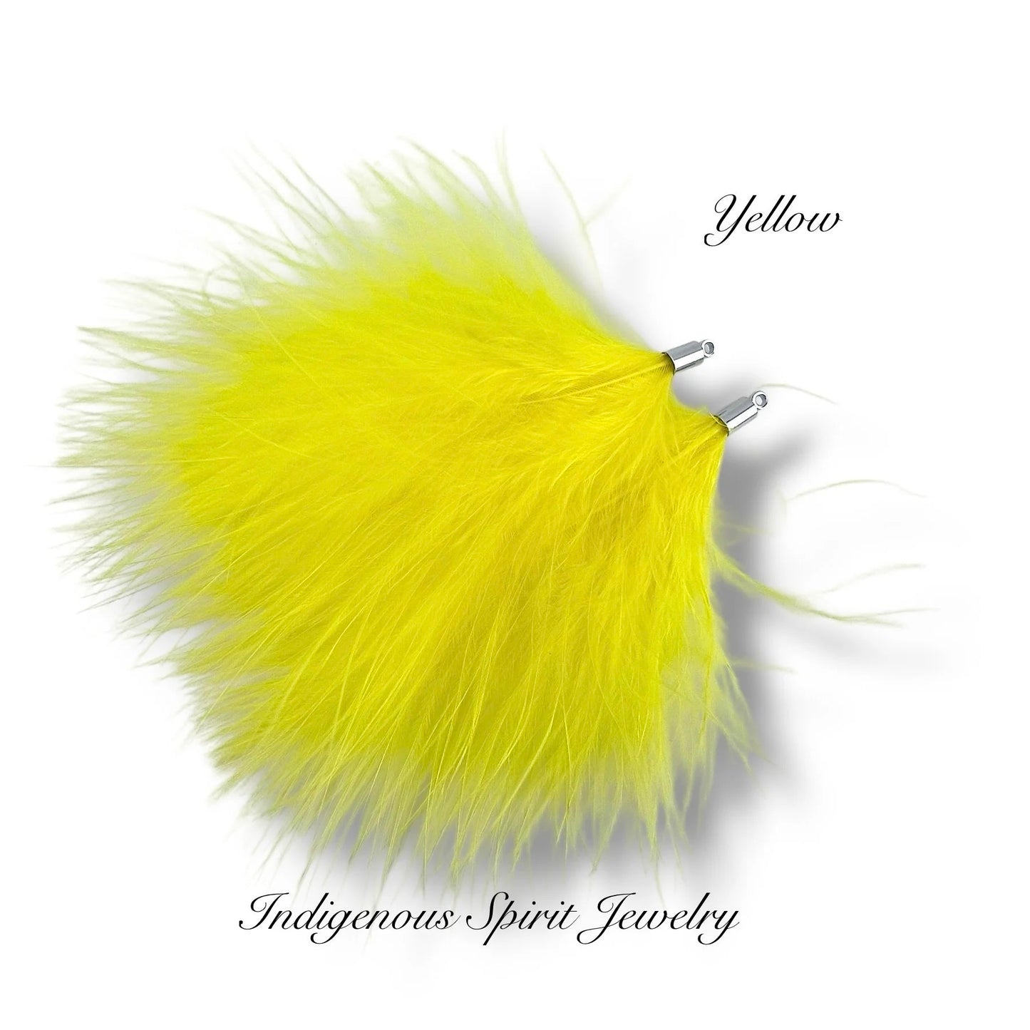 Silver Base Ostrich Feather Connectors