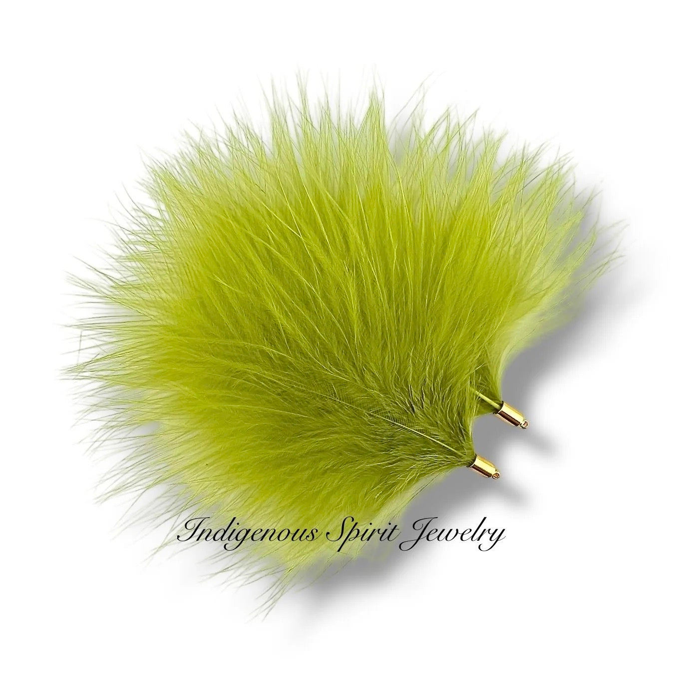 Gold Base Ostrich Feather Connectors