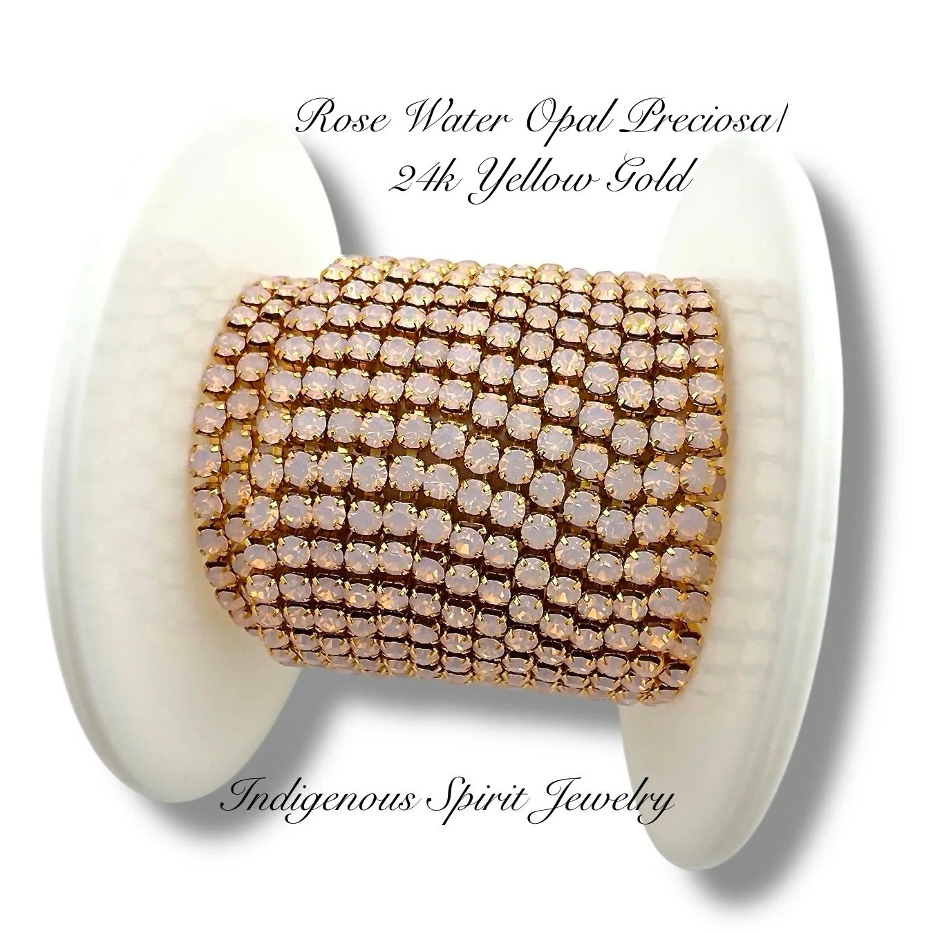 Preciosa Rose Water Opal/24k Yellow Gold SS8 Banding