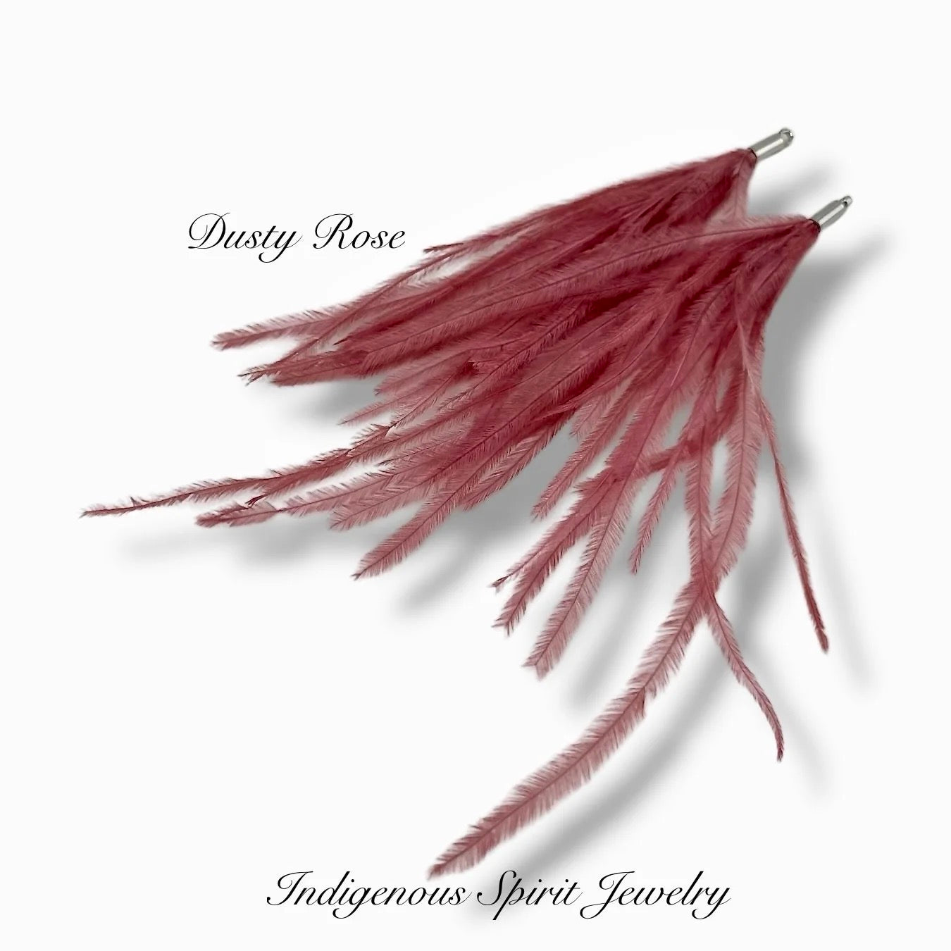 Long Feather - Narrow Silver Base Connectors