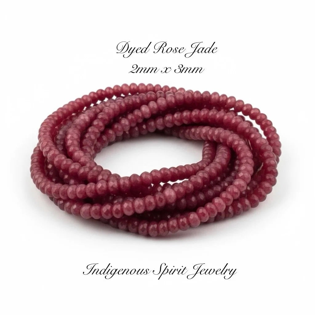 Faceted Gemstone Beads (2mm x 3mm)