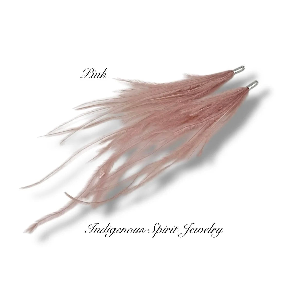 Long Feather - Narrow Silver Base Connectors