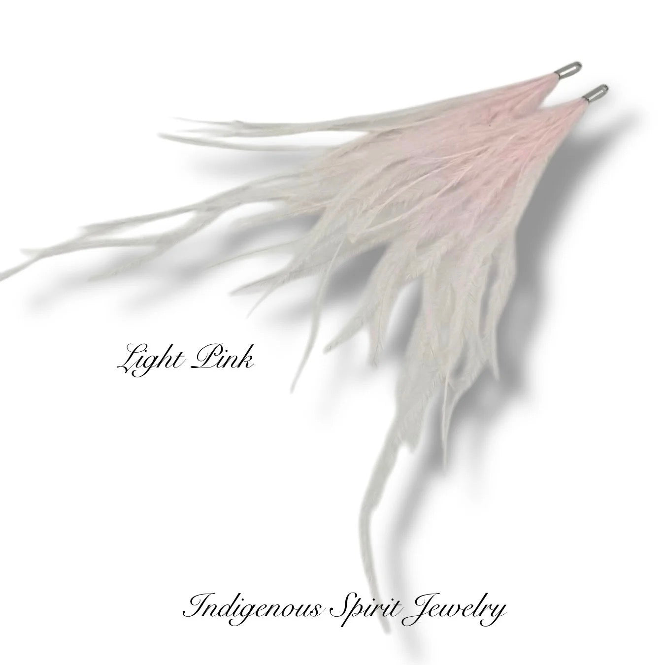 Long Feather - Narrow Silver Base Connectors