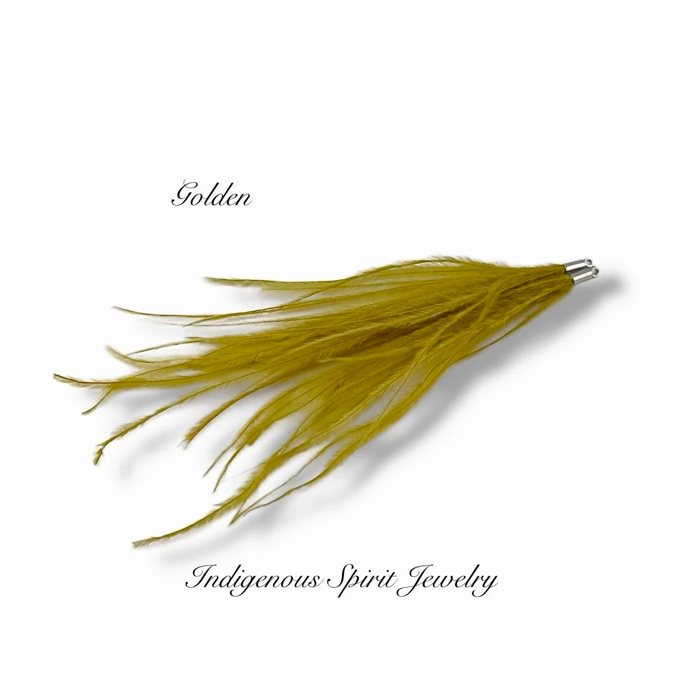 Long Feather - Narrow Silver Base Connectors