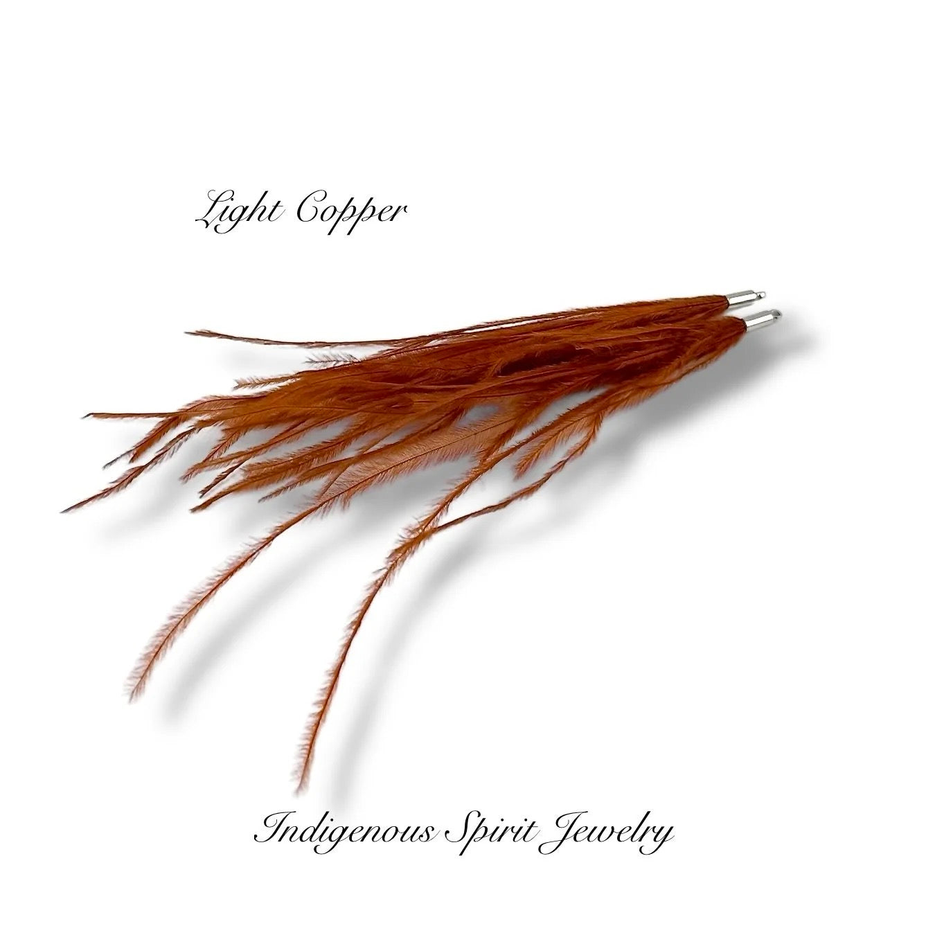 Long Feather - Narrow Silver Base Connectors